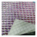 hot sale sample available holographic foil fabric stretch foil spandex fabric foil lycra fabric